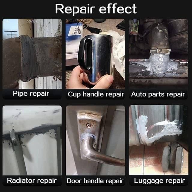Instant Weld AB Glue, Fix Cracks in Metal, Glass, Wood