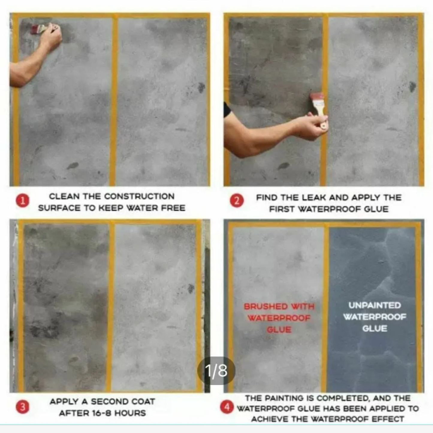 Transparent Waterproof Crack Seal Glue ( Pack of 2 )