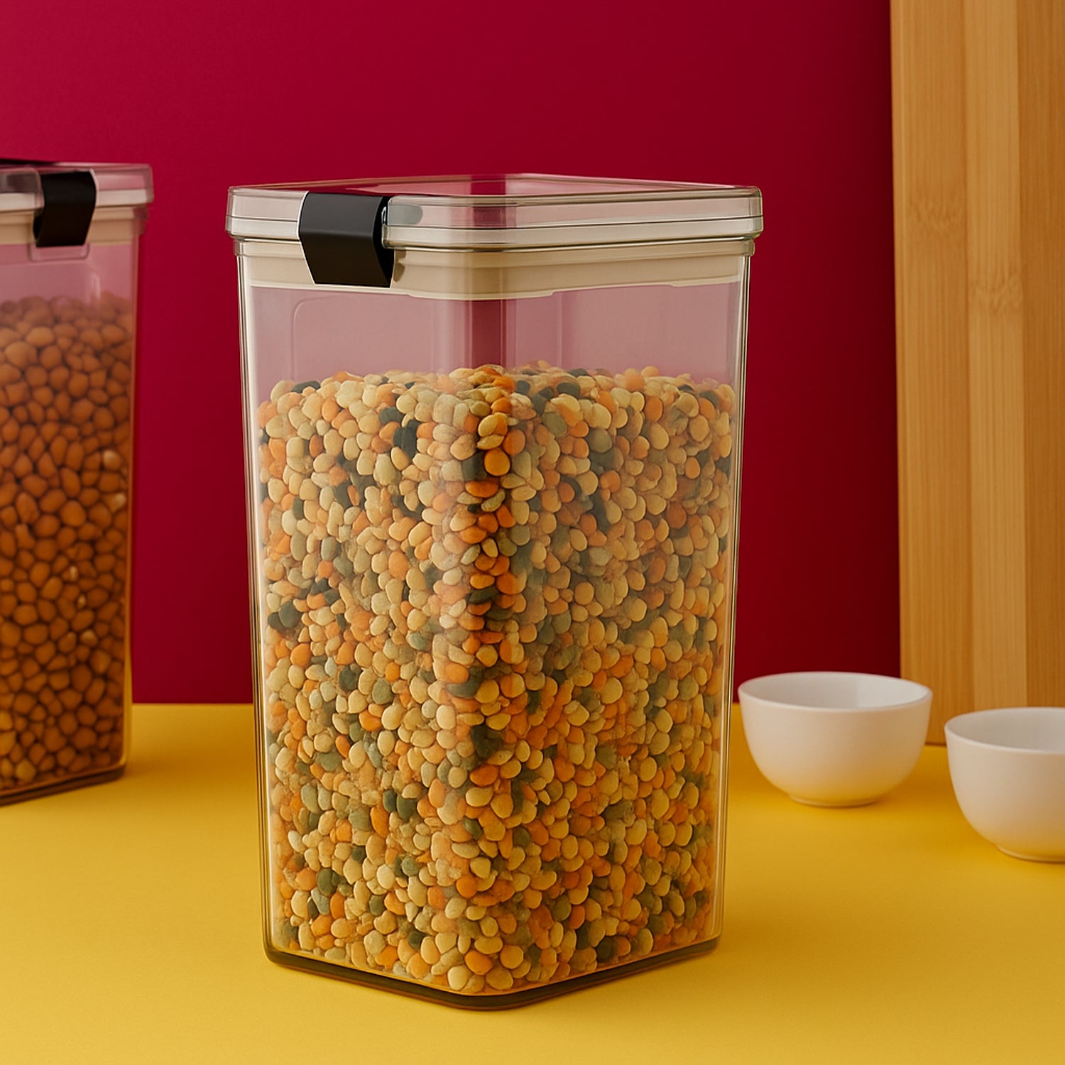 1700 Ml Airtight Lock  Lock Plastic Storage Container (1 Pc)