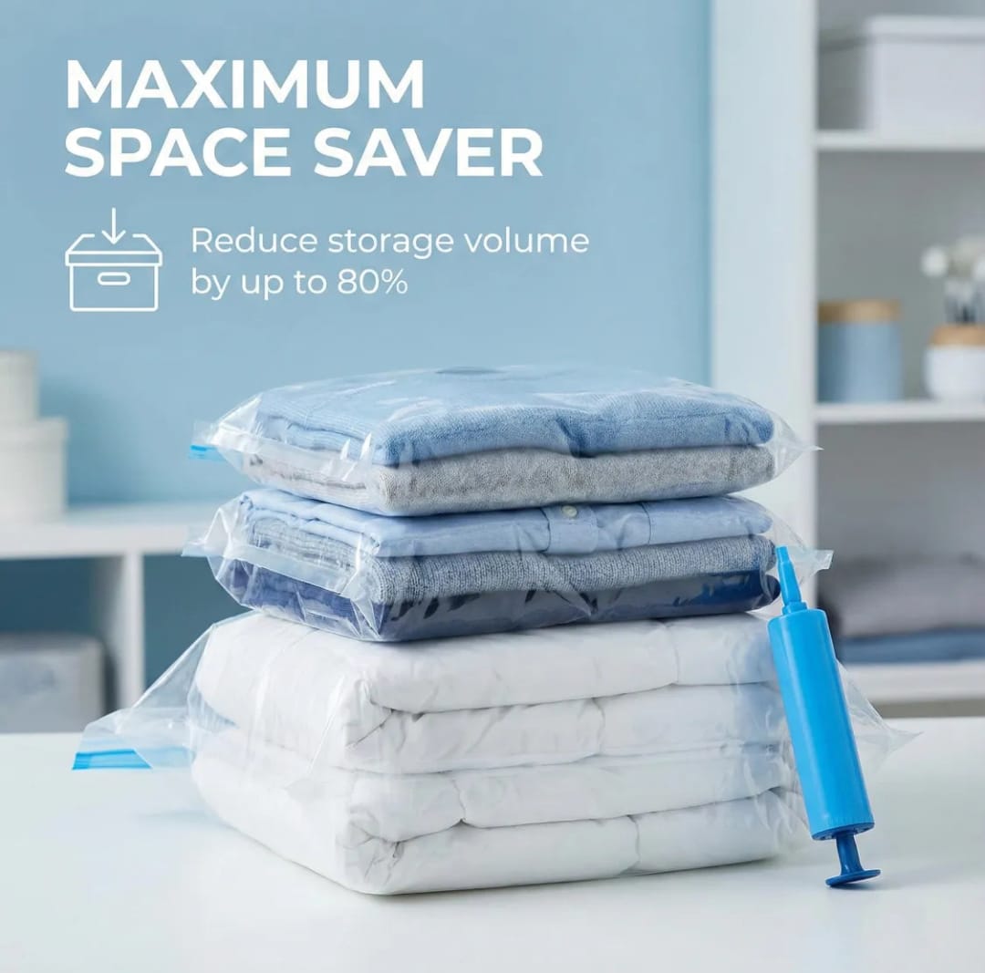 Vacuum Storage Bag Set with Pump