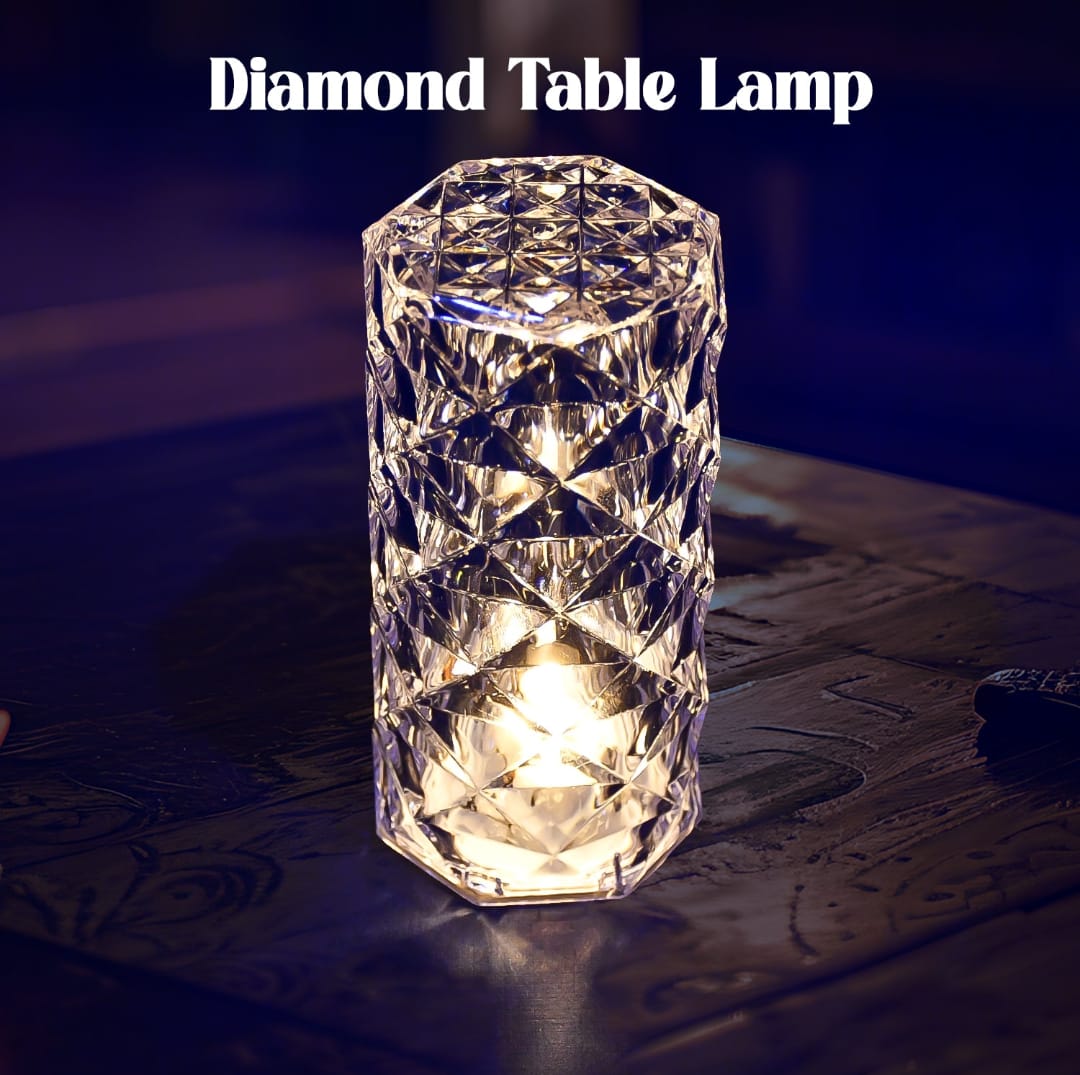 Rechargeable Diamond LED Table Lamp