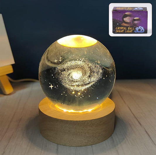 3D Crystal Ball Night Lamp