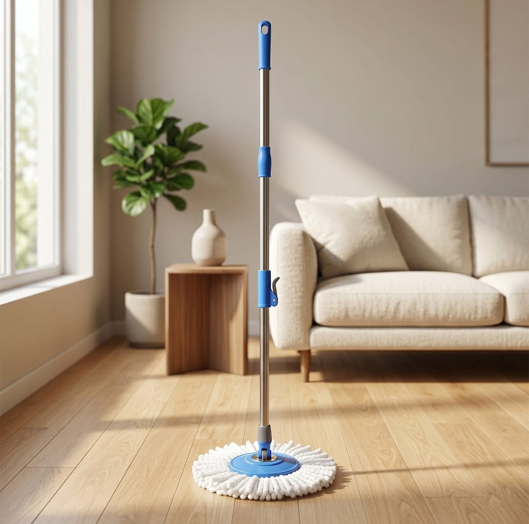 360° Spin Mop with Stainless Steel Handle