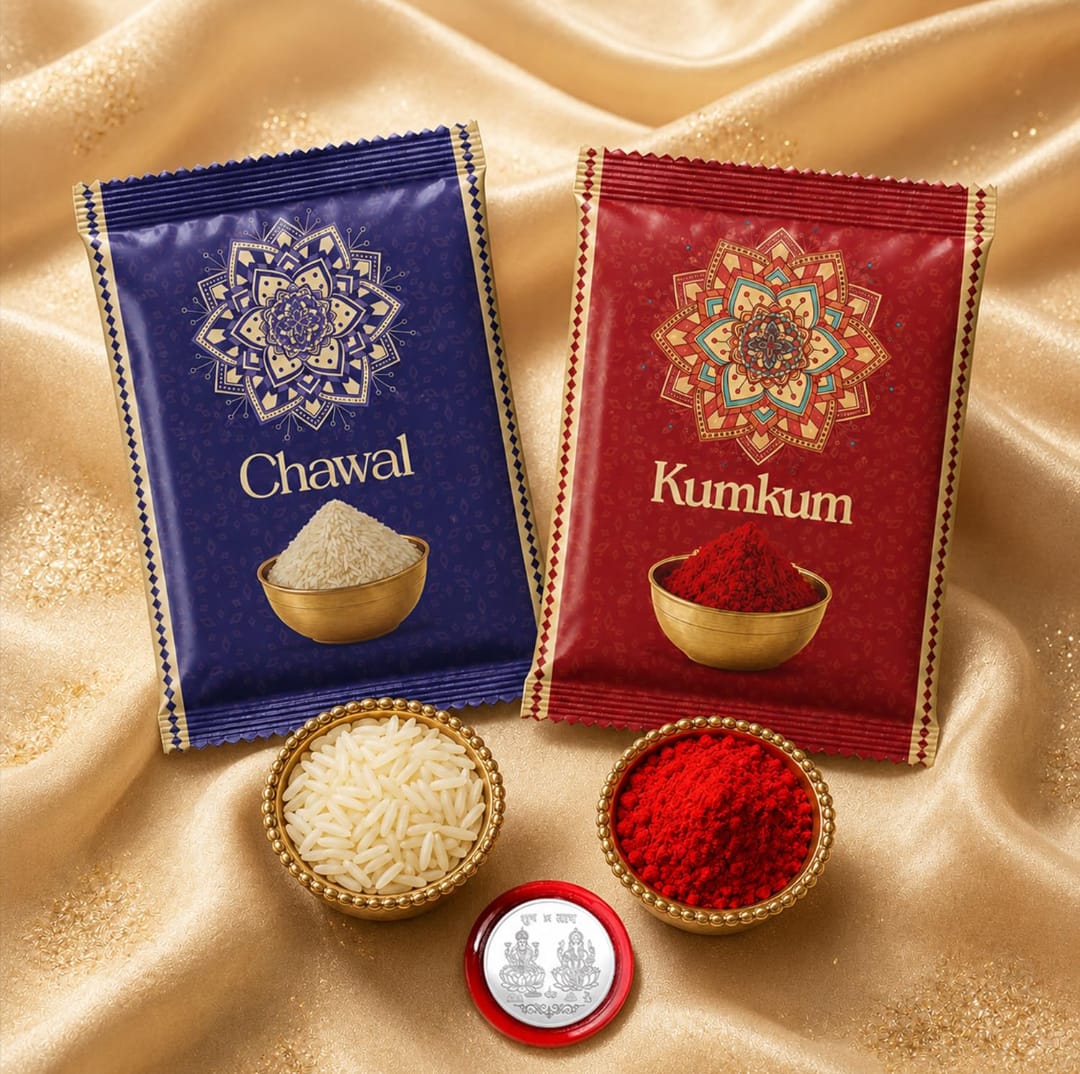 Rakhi Set for Brother - Peacock & Sunflower Raksha Bandhan Gift