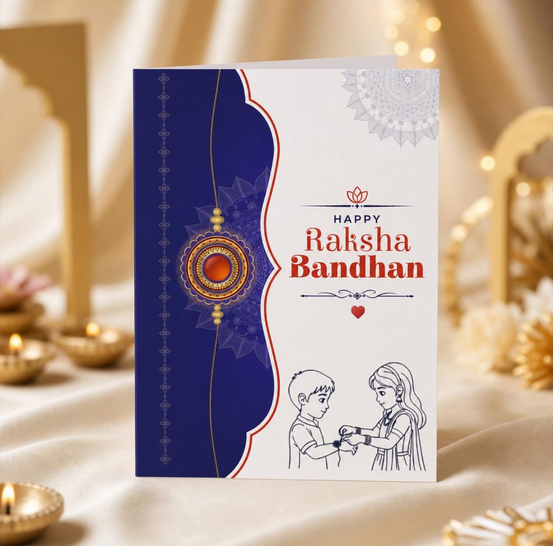 Rakhi Set for Brother - Peacock & Sunflower Raksha Bandhan Gift